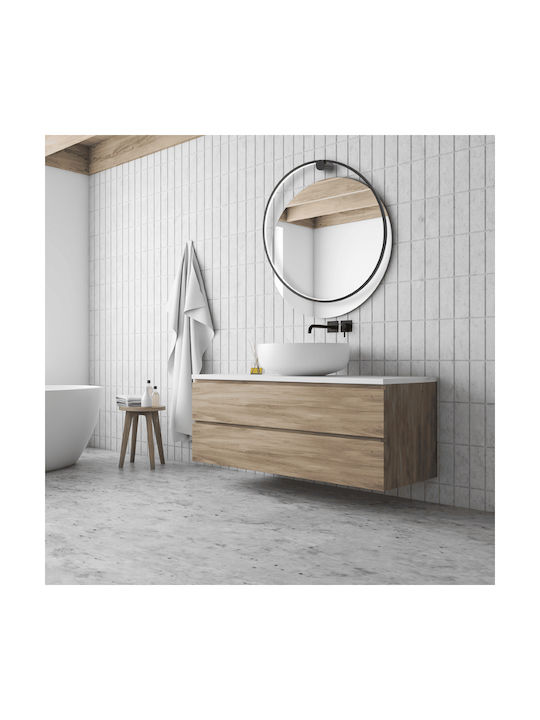 Eko Light Saturno Lumină De perete LED Negru 80cm