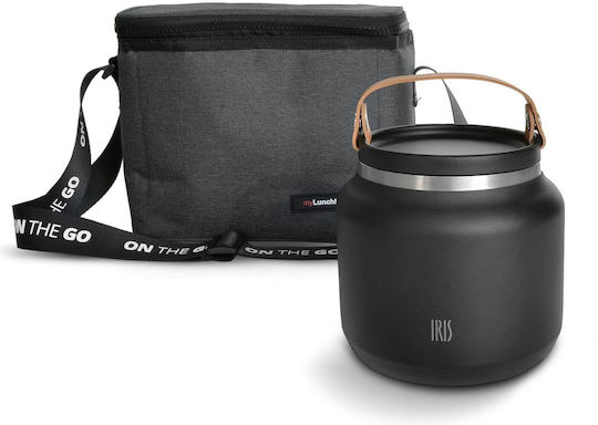 Iris Barcelona Inox Thermo Lunch Box Black 700ml