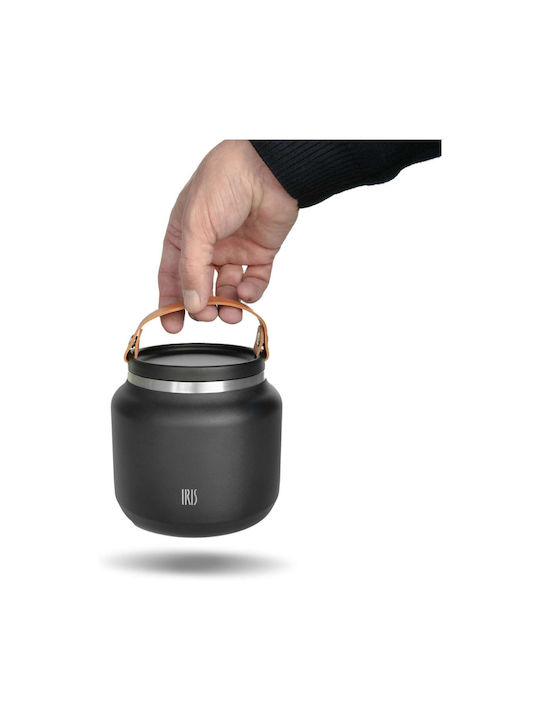 Iris Barcelona Cutie pentru Mâncare Termos Inox Negru 700ml 1buc