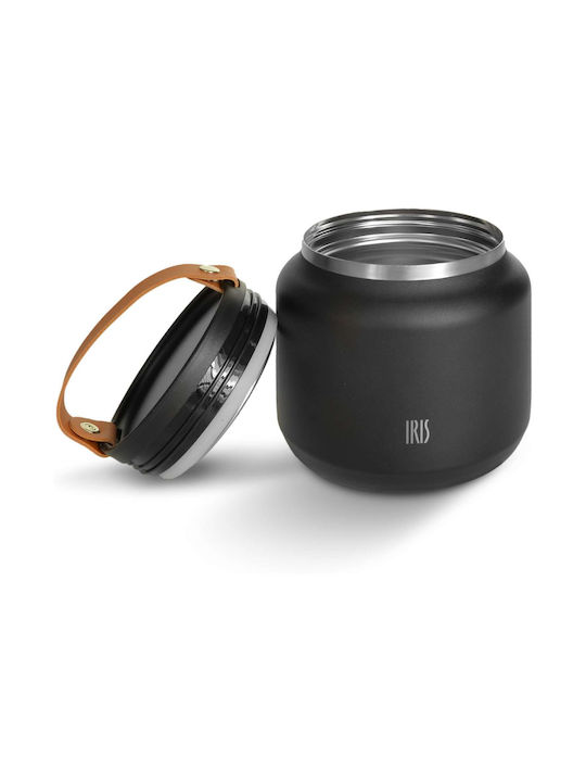 Iris Barcelona Cutie pentru Mâncare Termos Inox Negru 700ml 1buc