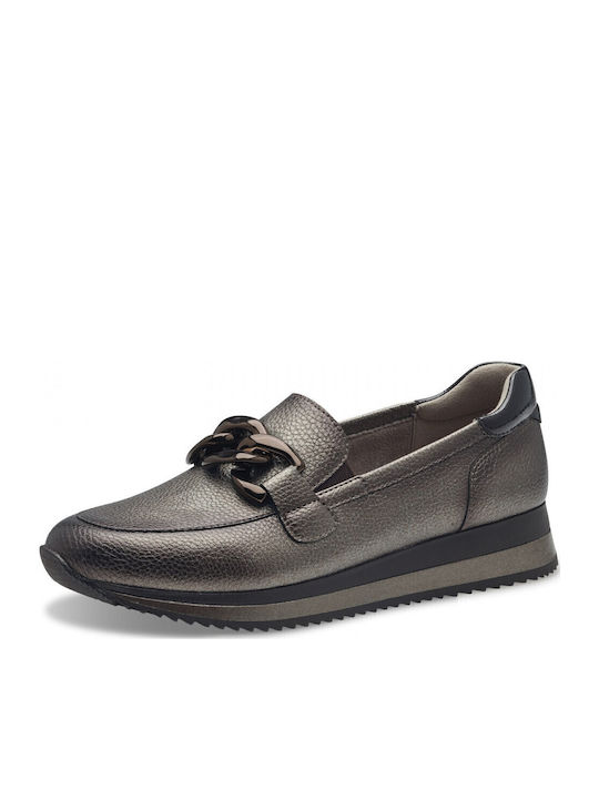 Women's Moccasins in Silver Color