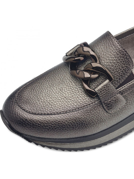 Women's Moccasins in Silver Color