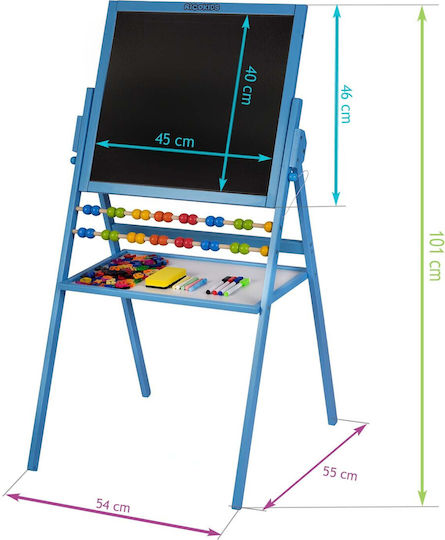 Ricokids Ricokids Double Sided Floor Markerboard 54x55x101cm