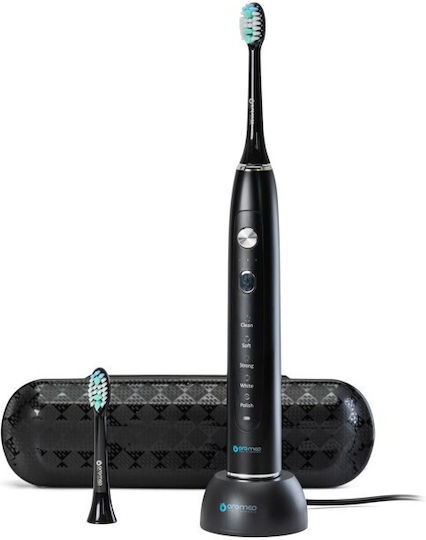 Oromed Elektrische Zahnbürste mit Drucksensor und Reisetasche Schwarz