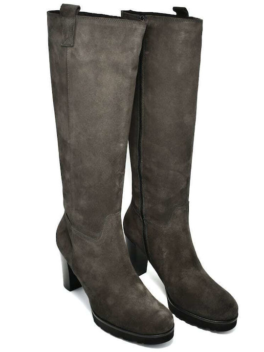 Gadea Leather Women's Boots Gray