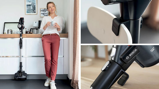 Bosch Unlimited 7 Wiederaufladbar Stielstaubsauger 18V Weiß