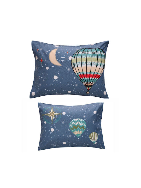 Kentia Titus Set Kids Duvet Cover Single with Pillowcase Cotton Blue 165x245cm