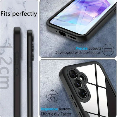 Techsuit 360 Full Cover Μαύρο (Galaxy A55)