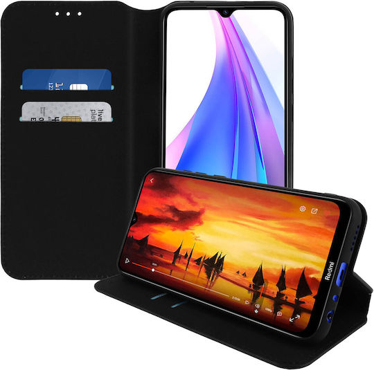 Klassische Edition Standhülle Kartenfach Xiaomi Redmi Note 8 Note 8t – Schwarz