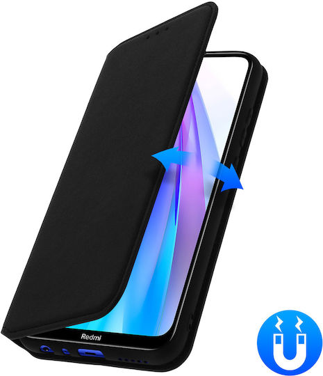 Klassische Edition Standhülle Kartenfach Xiaomi Redmi Note 8 Note 8t – Schwarz