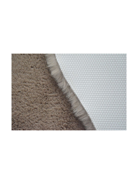 Newplan Puffy Fc5 Rug Rectangular Furry Taupe