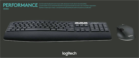 Logitech MK850 Performance Wireless Keyboard & Mouse Set Scandinavian Gray