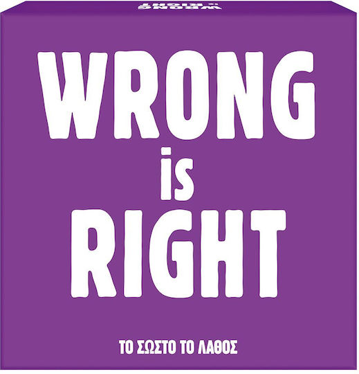 Board Game Wrong Is Right for 2-6 Players 15+ Years Old AS