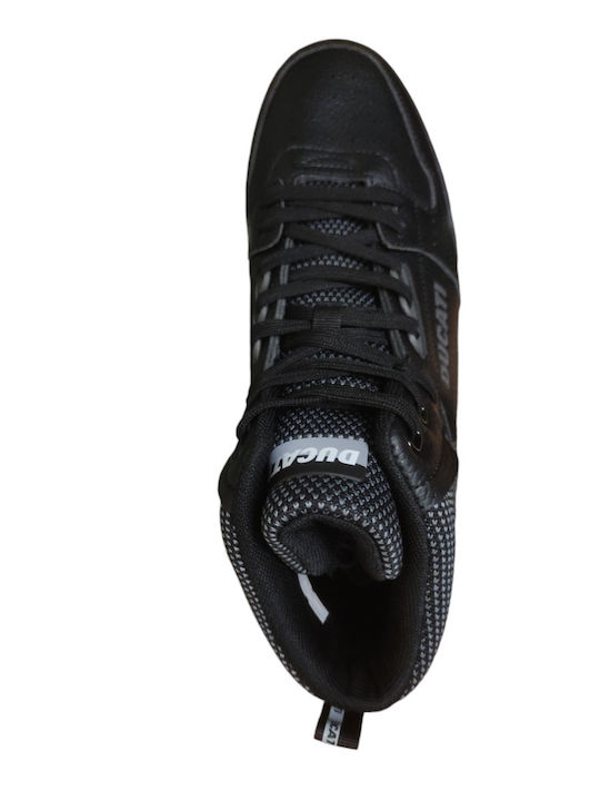 Track High Men's Athletic Shoes Total Black