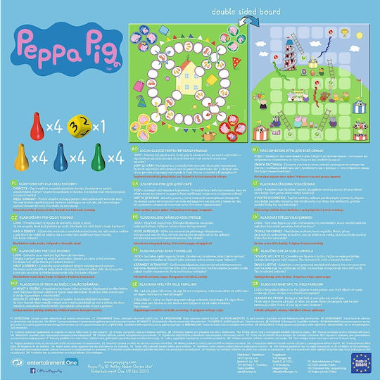 Brettspiel Peppa Pig 2 In 1 für 4 Spieler 3+ Jahre Trefl