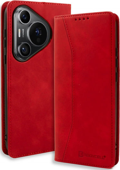 Bodycell Book Piele artificială / Piele Roșu (Huawei Pura 70 Pro)