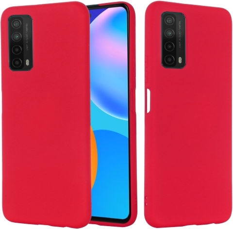 Sonique Liquid Umschlag Rückseite Silikon Rot (Huawei P Smart 2021)