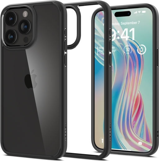 Spigen Ultra Hybrid Back Cover Plastic 2mm Matte Black (iPhone 16 Pro Max)