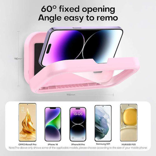 Techsuit Holder Βάση Τοίχου για Κινητό σε Χρυσό χρώμα
