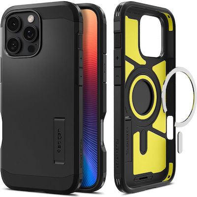 Spigen Tough Armor AI (MagFit) Задна корица Пластмаса Устойчив Черно (iPhone 16 Pro Max)