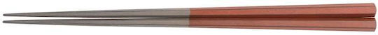 Essstäbchen Handgefertigt Holz Lack Orange 23 cm 2 Stück Klassisch