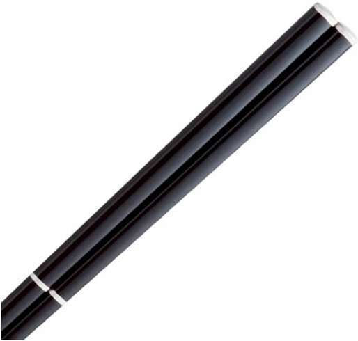Chopsticks Handmade Wooden Black Lacquer Design 24 cm 2 pcs Kenro