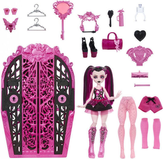 Mattel Skulltimate Secrets Monster Mysteries - Draculaura Κούκλα για 4+ Ετών