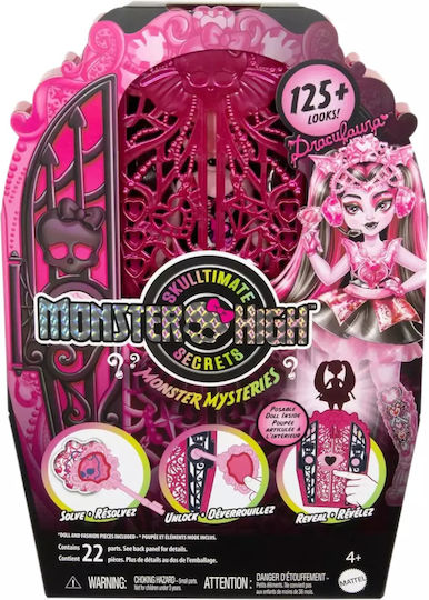 Mattel Skulltimate Secrets Monster Mysteries - Draculaura Κούκλα για 4+ Ετών