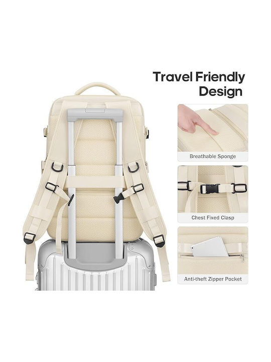 R&J Backpack Αδιάβροχο 32lt Μπεζ