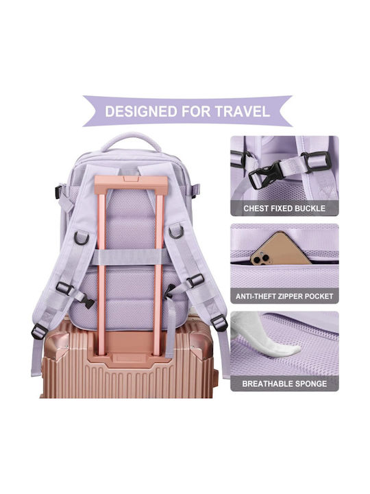 R&J Backpack Αδιάβροχο 32lt Λιλά