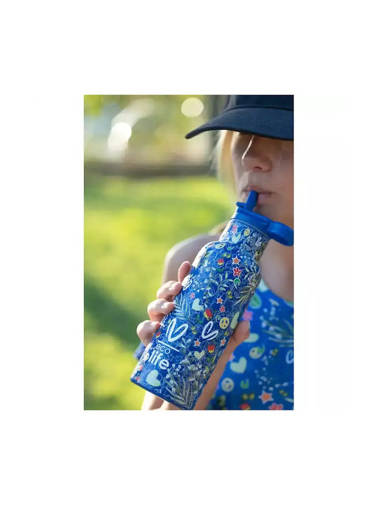 Ecolife Παγούρι Ανοξείδωτο 500ml Μπλε