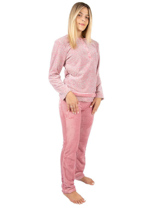 Lydia Creations Set Winter Women's Pajamas Rose