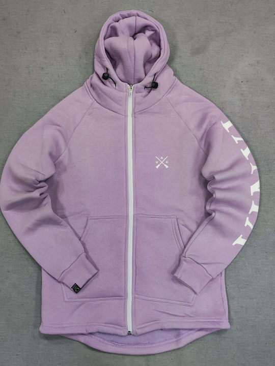 Sweatshirt with Hood Lilac