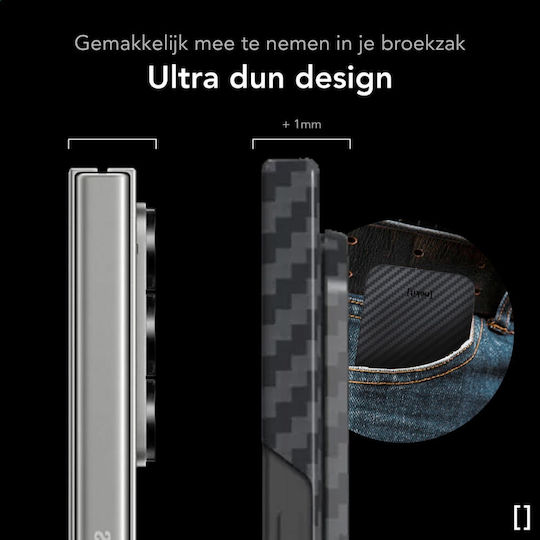 Nekit Back Cover Aramid Fiber 1mm Black (Galaxy Z Fold6)
