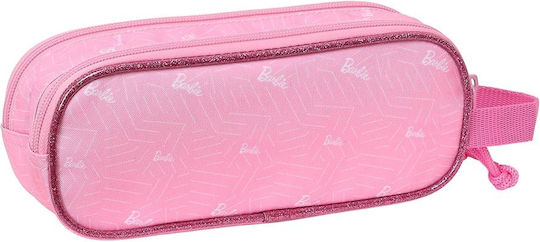 Safta 812310513 Barbie Girl Stoff Federmäppchen Pink
