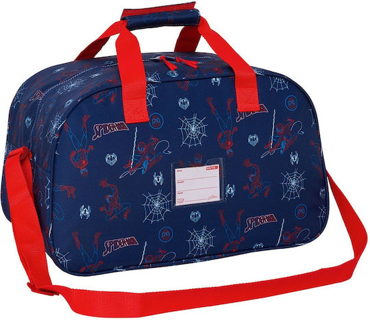 Safta Spiderman Neon Sack Voyage Blue Fabric L40xW24xH23cm