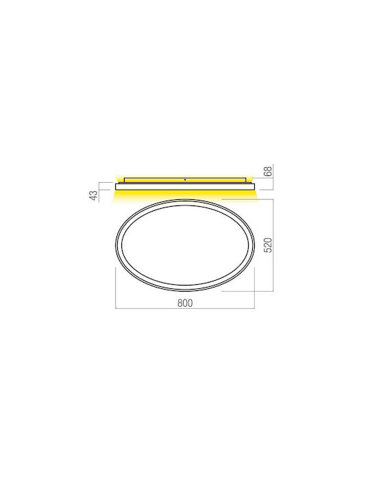 Redo Group Nobu Deckenleuchte mit Integrierter LED