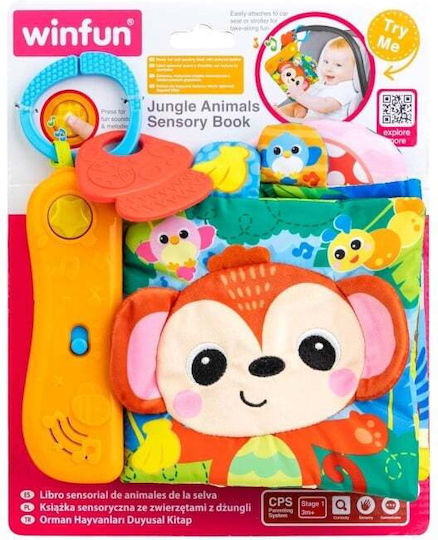Winfun Carte de Activități din Țesătură cu Lumină și Sunete pentru 3++ Luni