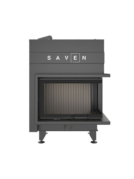 Saven Energy Up Kaminofen Holz Rechte Ecke mit Schiebetüren