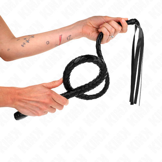 Kink Μαστίγιο σε Μαύρο Χρώμα