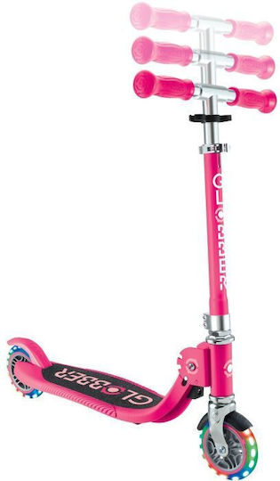 Globber Kids Foldable Flow 2-Wheel Scooter for 3+ Years Fuchsia
