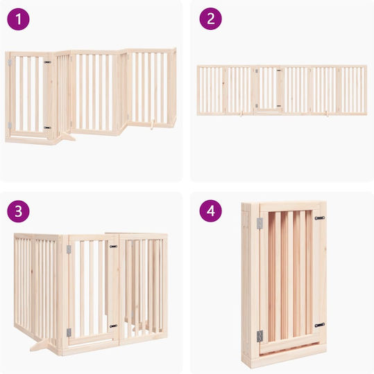 vidaXL Divider Dog in White Color 300 x 300 x 300cm