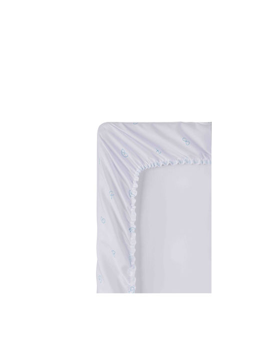 Mi bollito Baby Sheet Crib Cotton White