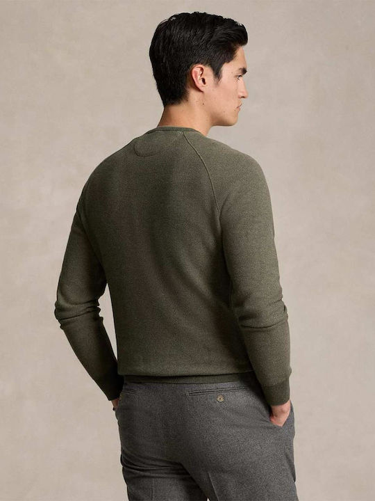 Ralph Lauren Herren Langarm-Pullover Polo Grün