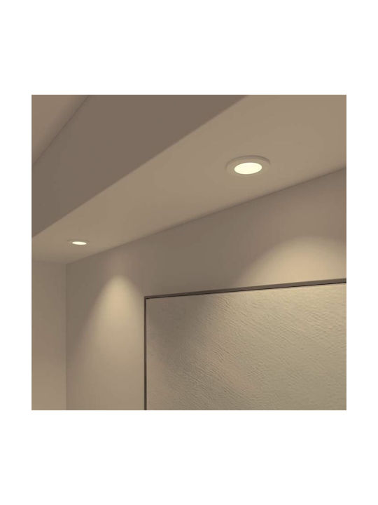 Calex Smart Halo Led Spot 10cm Rgb Warm Light 6.5w 340 Lm Ip20 Class G White
