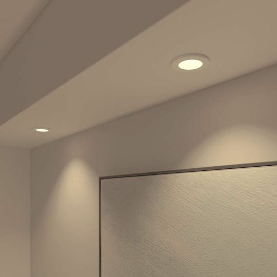 Calex Smart Halo Led Spot 10cm Rgb Warm Light 6.5w 340 Lm Ip20 Klasse G Weiß