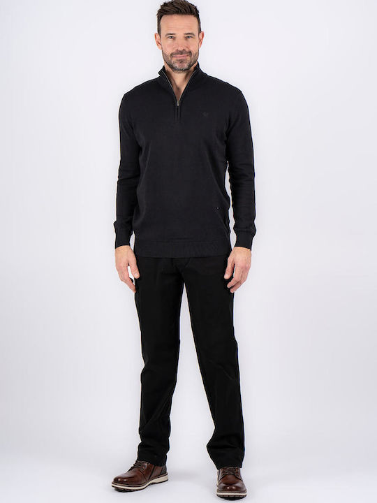 Pre End Men's Blouse Turtleneck BLACK