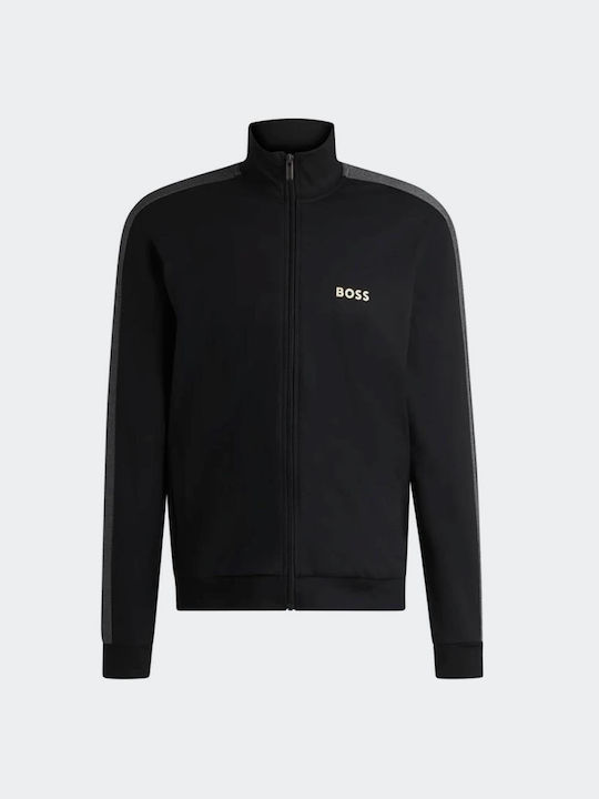 Hugo Boss Herren Sweatshirt Jacke Schwarz