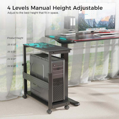 Eureka Ergonomic Floor Computer Stand with Casters Gray (22.03.0014)