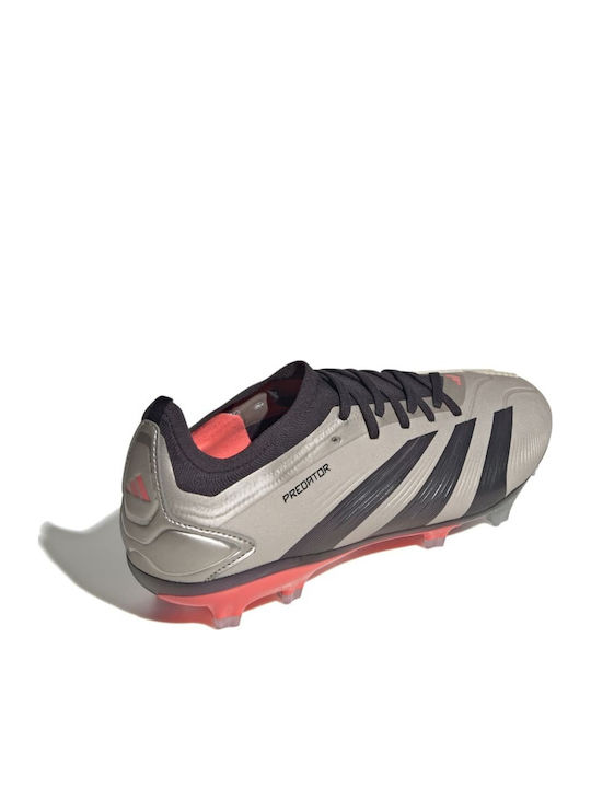 adidas Predator Pro Ποδοσφαιρικά Παπούτσια με Τάπες FG Ασημί